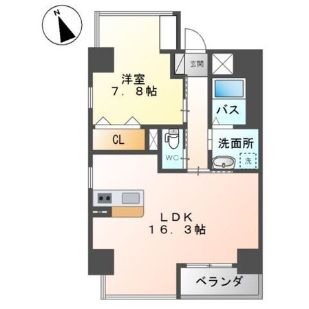 桜坂駅 徒歩6分 4階の物件間取画像